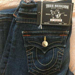True Religion skinny flap jeans
